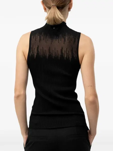 Top Hugo tricotate negru