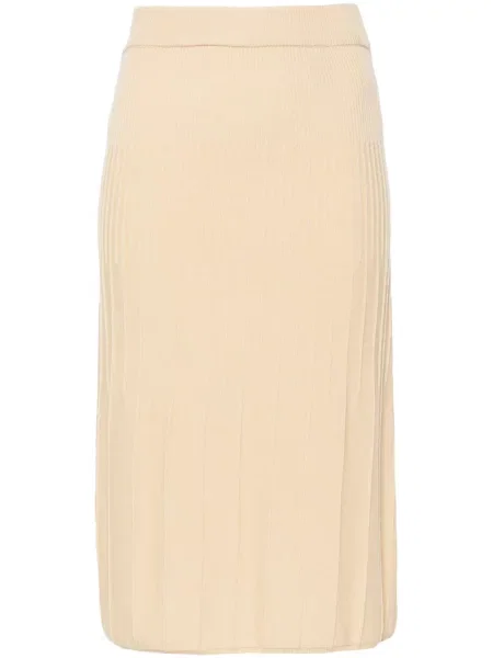 Fustă midi Joseph din lână merinos până la genunchi