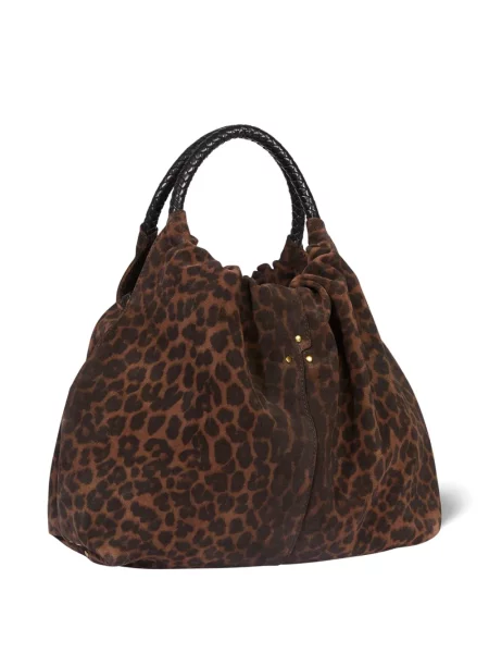Geantă Jérôme Dreyfuss cu model leopard maro