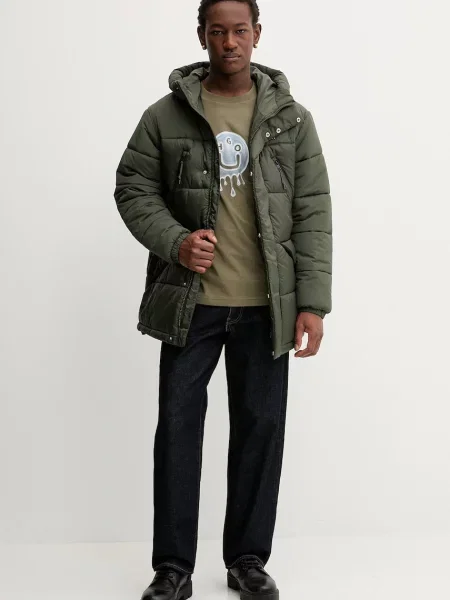 Tommy Jeans kurtka zimowa oversize zielony