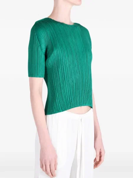 Top Pleats Please Issey Miyake verde