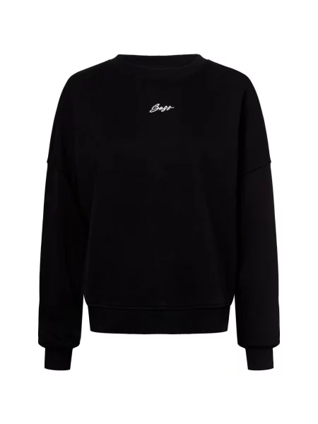 BOSS Orange Bluza Esweaty Kobiety jednolity S czarny