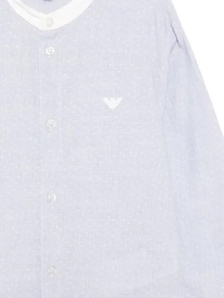 Koszula dziecięca Emporio Armani niebieska