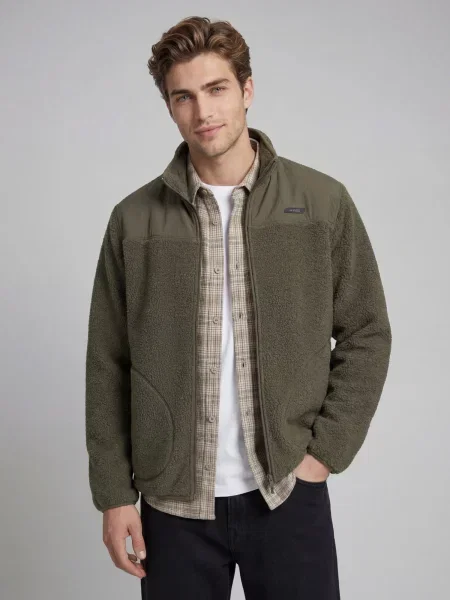 JJ Rebel Jachetă fleece JREBHIKE oliv