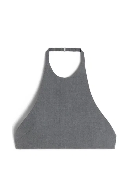 Top Jil Sander din poplin gri