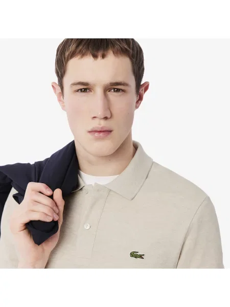 Lacoste Oryginalna Koszulka Polo O Kroju Slim Fit szary