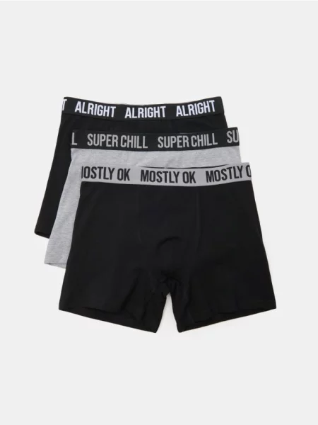 Sinsay boxerky Long 3 pack vícebarevná