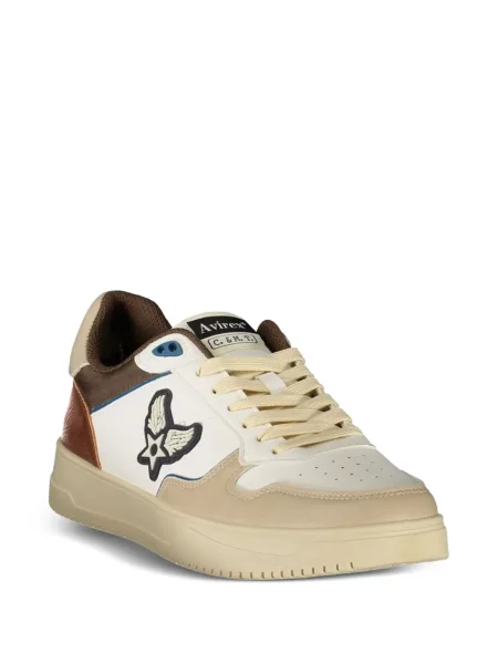 Sneakerși Avirex cu autograf alb