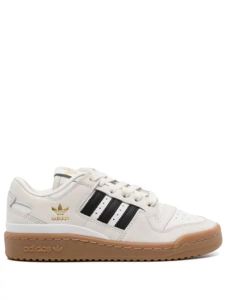 Sneakerși Adidas Campus cu broderie din piele gri