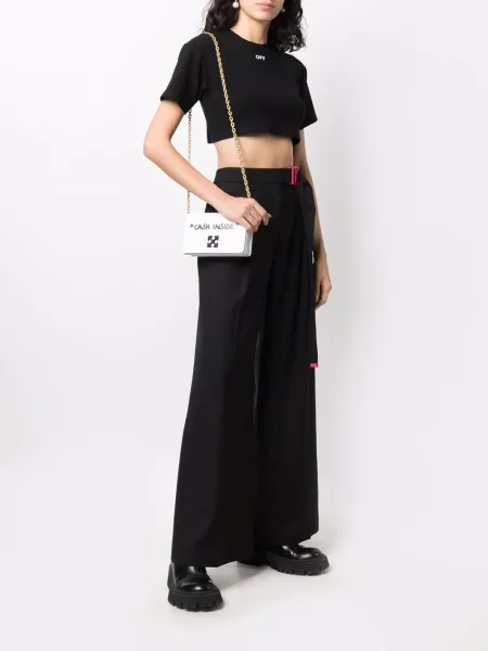 Geanta crossbody Off-white alb