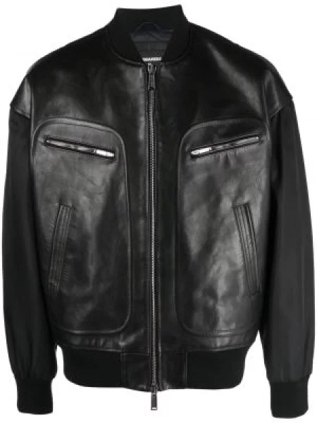 Geacă bomber Dsquared2 cu autograf negru