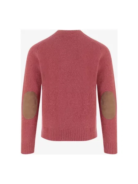 Sweter Polo Ralph Lauren z kaszmiru z łatami czerwony