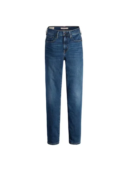 Jeansy straight leg Levi's z wysoką talią niebieskie