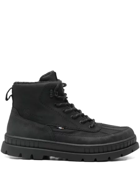 Botine Bugatti cu șireturi din dantelă negru