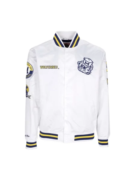 Kurtka bomber Mitchell & Ness biały