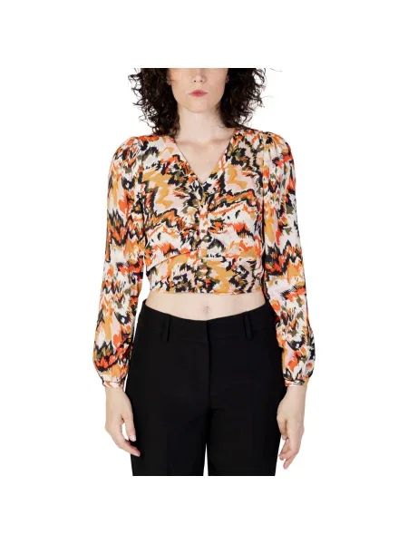 Bluză Only cu decolteu în V negru