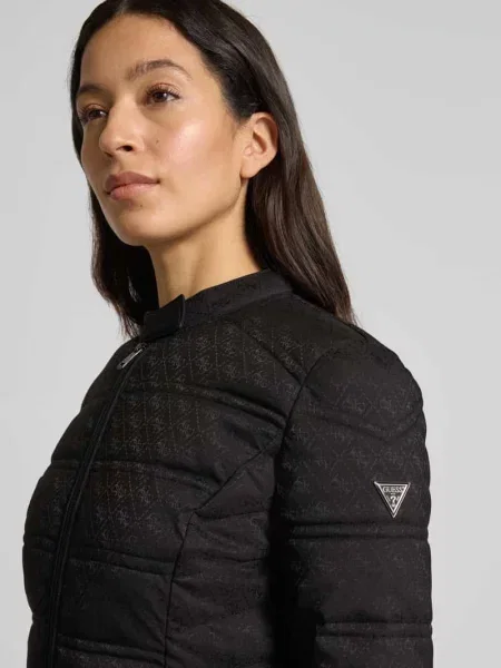 Guess Kurtka Pikowana New Vona schwarz czarna