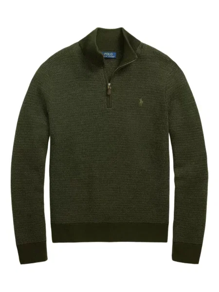 Μικρός κασκέτο Polo Ralph Lauren με χαμηλή μέση υφαίνω διαγωνίως πράσινο