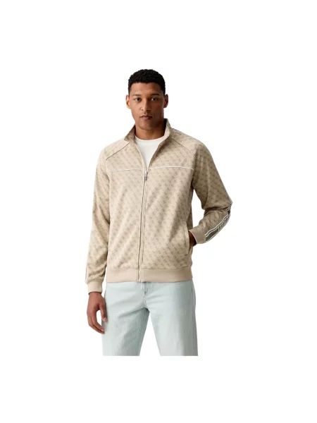 Bluza rozpinana Guess beżowa