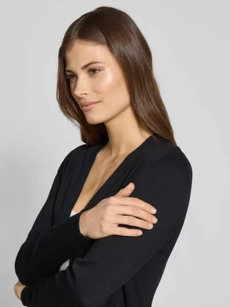 Kardigan z mieszanki bawełny i krój regular fit S.oliver Red Label czarny