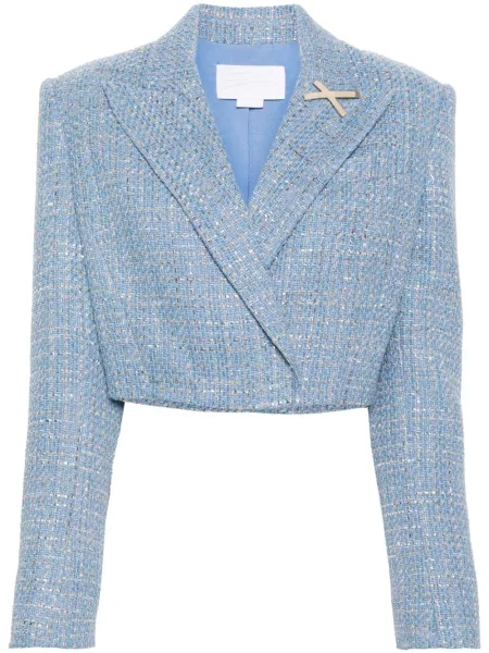 Geacă Genny din tweed albastru