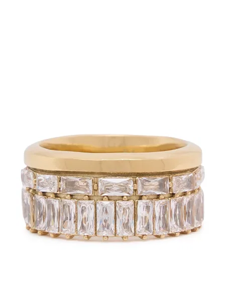 GUESS Prsten LES BAGUETTES zlatna / prozirna