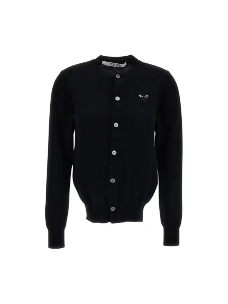 Kardigan Comme Des Garcons Play wełniany czarny