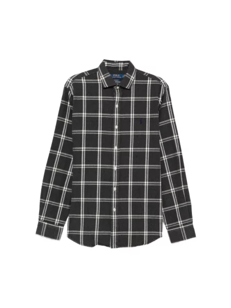 Koszula casualowa o kroju regular fit z czystej bawełny Polo Ralph Lauren szara