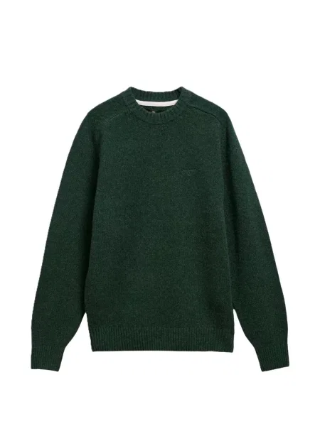 Pulover Barbour cu decolteu rotund verde