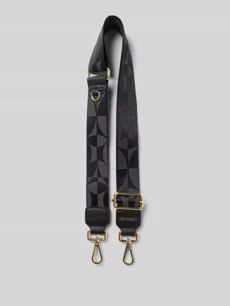 Pasek na ramię z detalami z logo model Iconic Strap' Hey Marly czarny