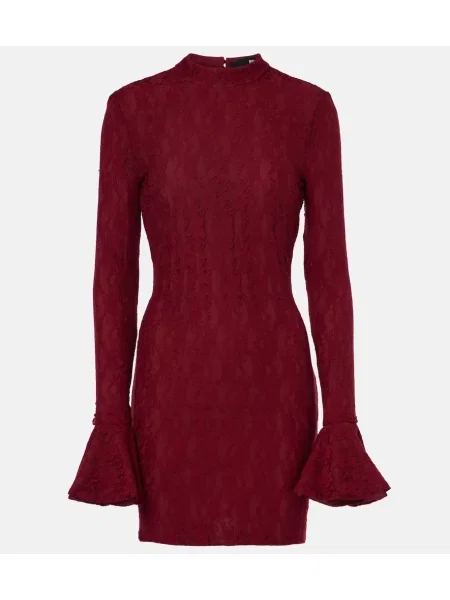 Rochie Rotate din dantelă roșu