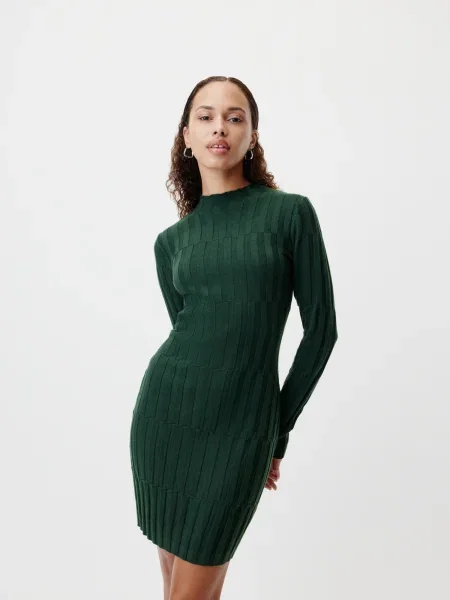 LeGer by Lena Gercke Rochie tricotat închis verde