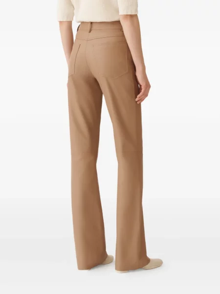 Pantaloni Fabiana Filippi din piele maro