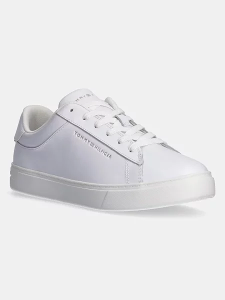Lniane trampki Tommy Hilfiger casual białe