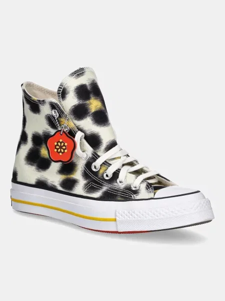 Високи кецове Converse x Kenzo бежово