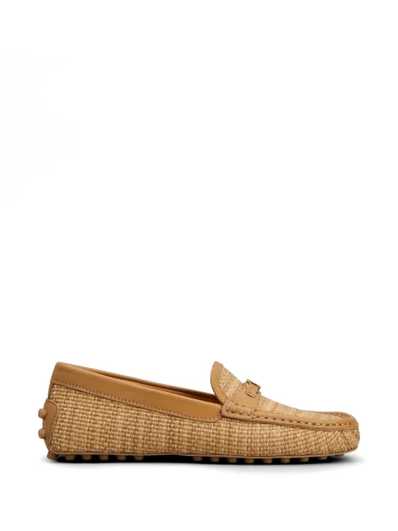 Pantofi loafer Tod's cu autograf maro