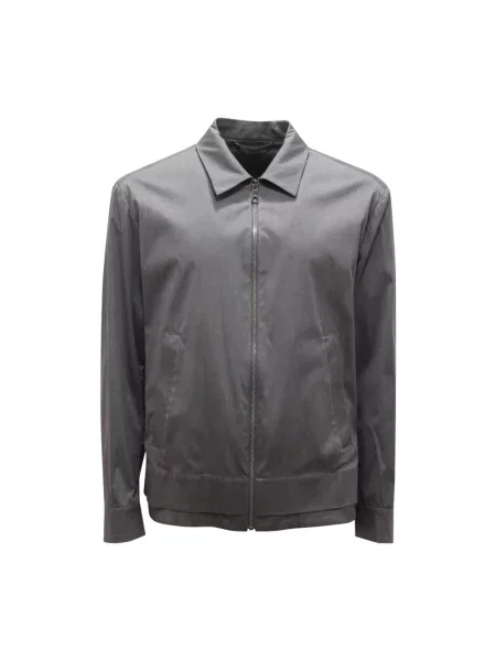 Kurtka bomber Neil Barrett z długim rękawem szary