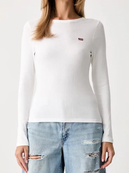 Levi's блуза с дълги ръкави дамска от с HAYES LS бяло