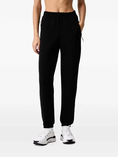 Pantaloni Under Armour din fleece cu imagine alergare negru