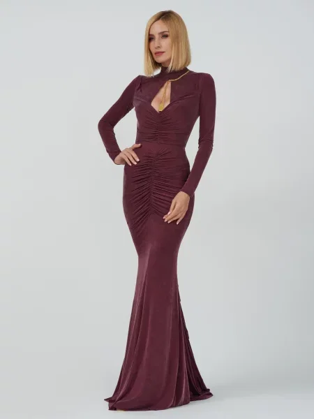 Платье Elisabetta Franchi бордовое