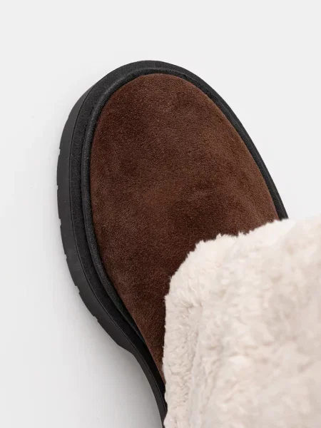 Сапоги Steve Madden на платформе бежевые