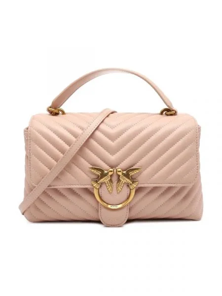 Pinko De piele geantă pe umăr LOVE LADY PUFF CLASSIC roz