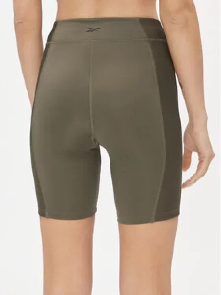 Reebok Sportske kratke hlače Yoga Performance Tight Fit zelena