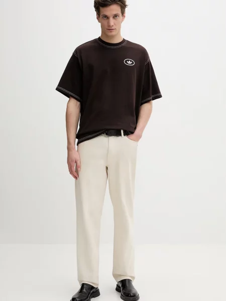Kratka majica adidas Originals rjava