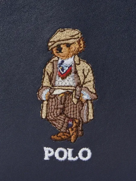 Kratak samt polo majica Polo Ralph Lauren s vezom crna