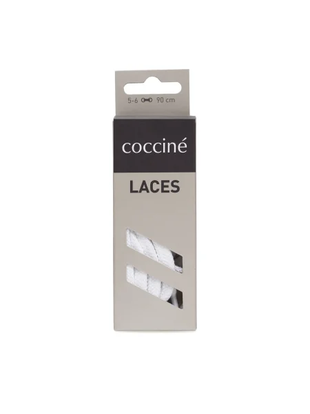 Coccine Връзки за обувки SZNUROWADŁA 90 cm P7 BAWEŁNIANE v.AZ бял
