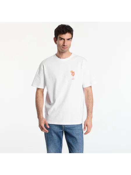 Mister Tee Tričko Orange Sip světle žlutá / oranžová / červená bílá