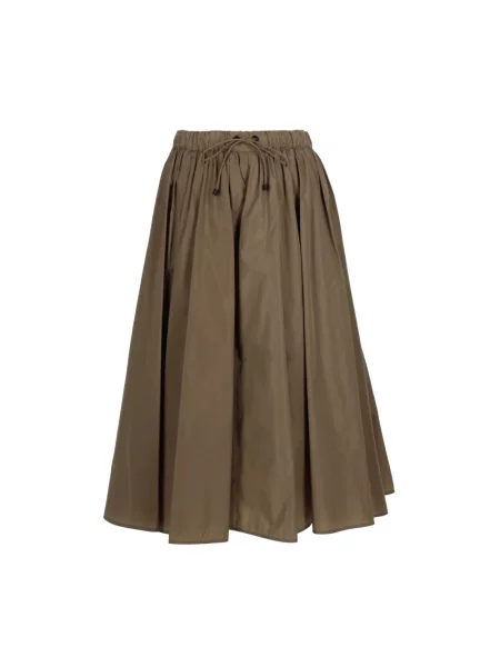 Spódnica midi Max Mara brązowa