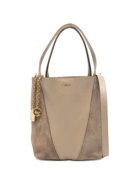 Велурена кожена чанта Chloé