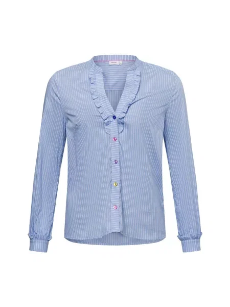 Nümph Bluzka Nufarrah Kobiety w paski 34 niebieski